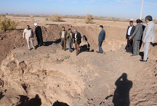 بازدید  از قنوات آسیب دیده شهرستان رفسنجان با حضور نماینده مردم در مجلس شورای اسلامی