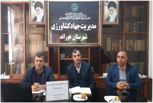 برگزاری جلسه هماهنگی الگوی کشت شهرستان هوراند