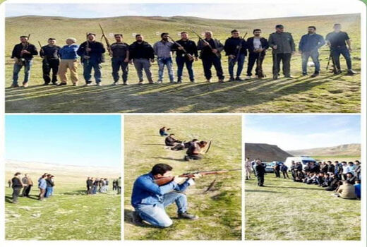 مسابقه‌ تیراندازی انتخابی عشایر منطقه‌ کلیبر در روستای قره‌ قیه برگزار شد