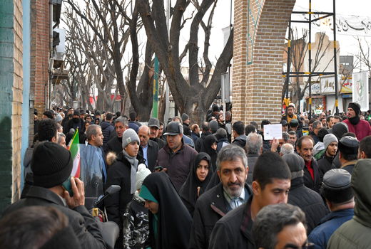 راهپیمایی خادمان امنیت غذایی آذربایجان شرقی در محکومیت آشوب‌ها و اغتشاشگران