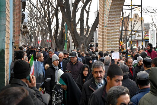 راهپیمایی خادمان امنیت غذایی آذربایجان شرقی در محکومیت آشوب‌ها و اغتشاشگران