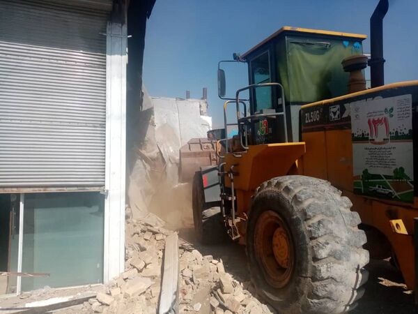 یک بنای غیر مجاز در اراضی کشاورزی شهرستان آبیک  قلع و قمع شد