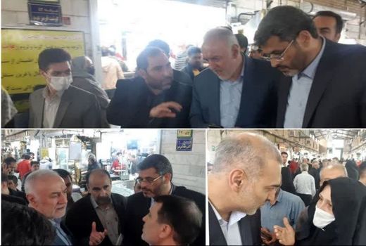 بازدید استاندار تهران از میدان میوه و تره‌بار و گوشت و مرغ بهمن