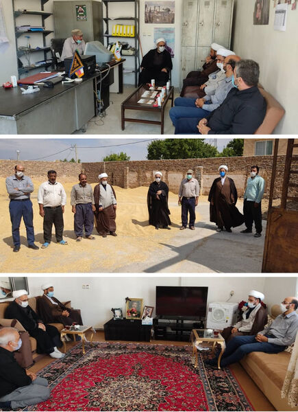 بازدید مسؤل حوزه نمایندگی ولی فقیه در سازمان جهاد کشاورزی استان قزوین از مناطق سیل زده آوج