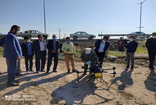 برگزاری کارگاه آموزشی کاربرد پهبادها در کشاورزی در شهرستان مهران