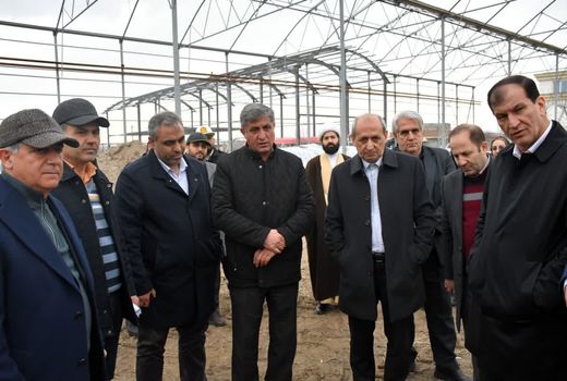 بازدید معاون وزیر جهاد کشاورزی از گلخانه هیدروپونیک در حال احداث مراغه