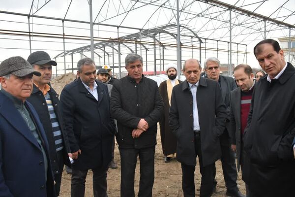 بازدید معاون وزیر جهاد کشاورزی از گلخانه هیدروپونیک در حال احداث مراغه