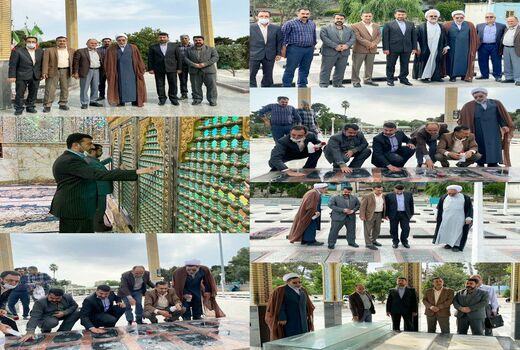 غبارروبی و عطرافشانی مزار شهدای گمنام و شهدای جهادکشاورزی گلستان به مناسبت هفته بزرگداشت جهادکشاورزی