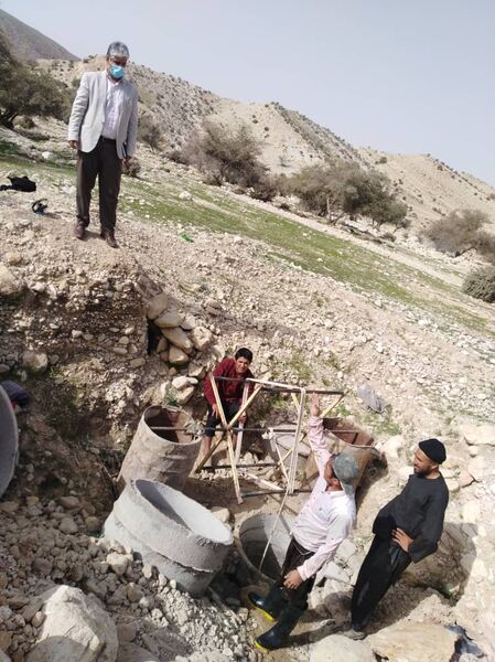 قنات روستای تنگ نارک احیا شد