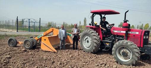 تسطیح زمین های کشاورزی با به روزترین تکنولوژی ماهواره ای برای بهره وری بیشتر از منابع آب وخاک