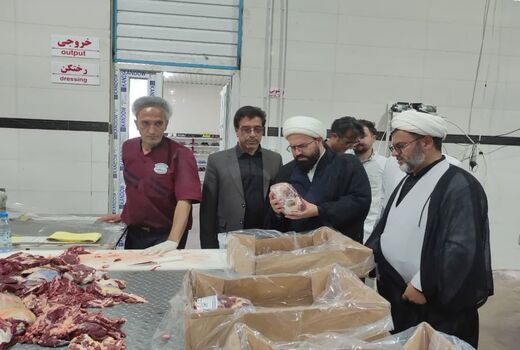  بازدید میدانی مسئول حوزه نمایندگی ولی‌فقیه از زنجیره تولید گوشت در شهرستان ملکان