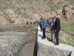بازدید رئیس سازمان جهادکشاورزی استان از پروژه گلار شهرستان صالح آباد