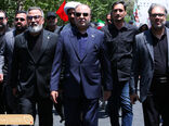 حضور وزیر جهاد کشاورزی در مراسم تشییع رهبر شهید 