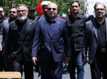 حضور وزیر جهاد کشاورزی در مراسم تشییع رهبر شهید 