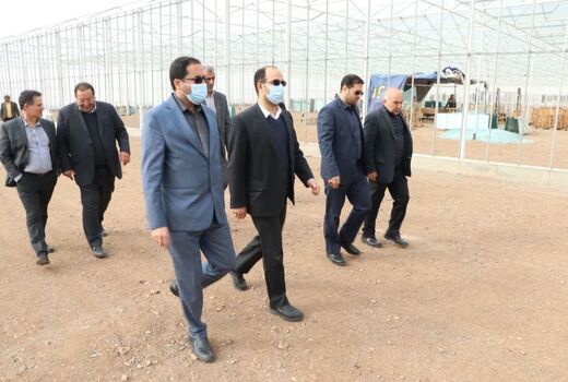 بازدید بازرس کل استان قزوین از روند احداث یک مجتمع صنایع غذایی و گلخانه در آبیک