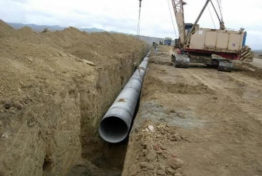 اتمام یک خط انتقال آب کشاورزی در بیضا
