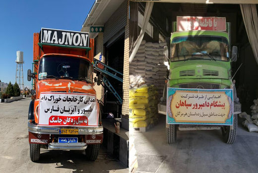 ارسال ۲۵ تن کمک‌های کارخانجات خوراک دام و طیور به مناطق سیل زده