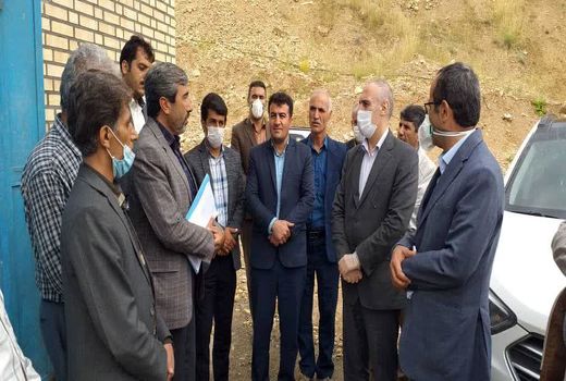 بازدید معاون اقتصادی و هماهنگی برنامه و بودجه کشور ازطرح انتقال آب روستای گل سفید