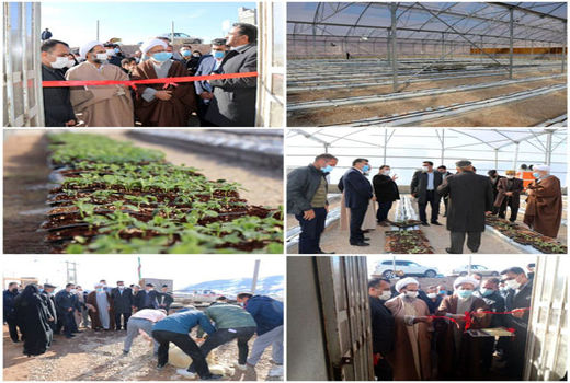 افتتاح طرح گلخانه‌ای به مساحت ۳۷۰۰ متر در شهرستان جلفا