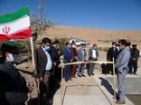 افتتاح استخر ذخیره آب کشاورزی قنات خارستان سیدان