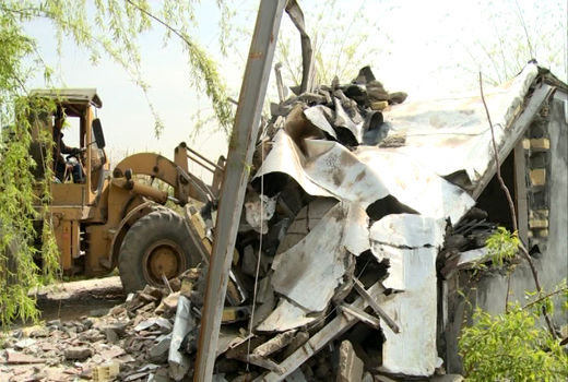 15 ساختمان غیر مجاز در اراضی کشاورزی شهرستان سامان تخریب شد