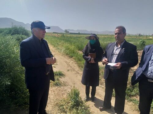 بازدید سرپرست معاونت  امور زراعت در وزارت جهاد کشاورزی از رهاسازی آب سد درودزن زرقان