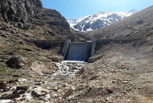 افتتاح پروژه سنگی ملاتی روستای خراجی 