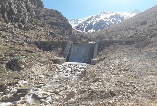 افتتاح پروژه سنگی ملاتی روستای خراجی 