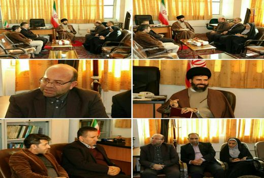 دیدار مدیر جهاد کشاورزی با امام جمعه شهرستان پردیس به مناسبت دهه فجر 