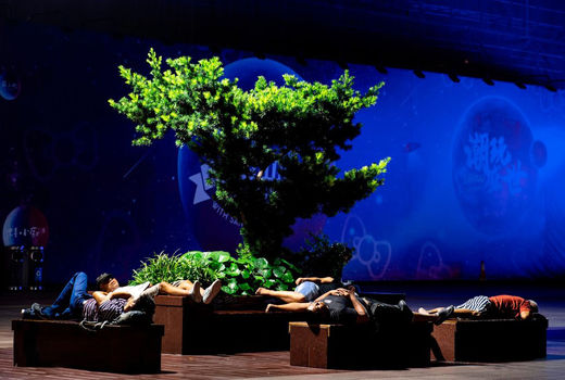 خیابان‌خوابی به دلیل گرما در چین
