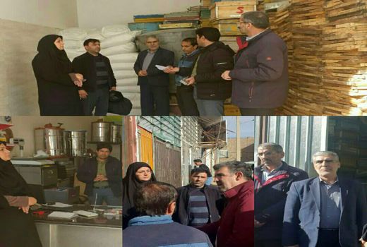 بازدید مدیر جهاد کشاورزی اسفراین از شرکت زنبورداری ملکه و انبارهای دپوی شکر 