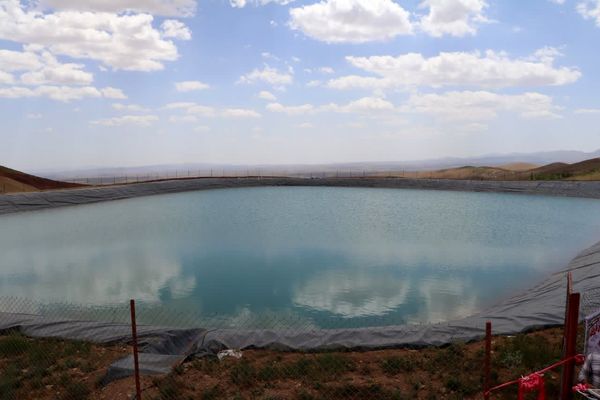 افتتاح استخر ذخیره آب کشاورزی قره داش پرچیک آوج