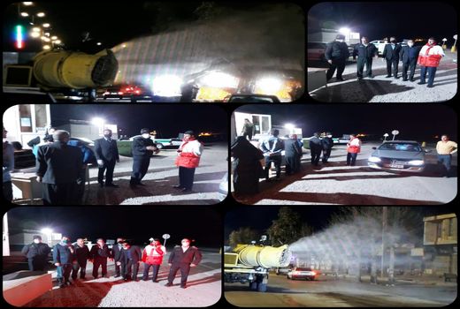 همکاری سازمان جهاد کشاورزی در جهت ضدعفونی شهرستانهای استان ایلام