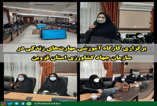 برگزاری کارگاه آموزشی مهارت‌های زندگی در سازمان جهاد کشاورزی استان قزوین