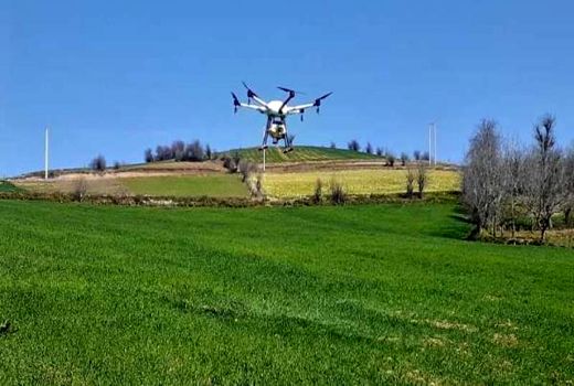 1300 هکتار مزارع بهشهر با پهپاد سمپاشی شد