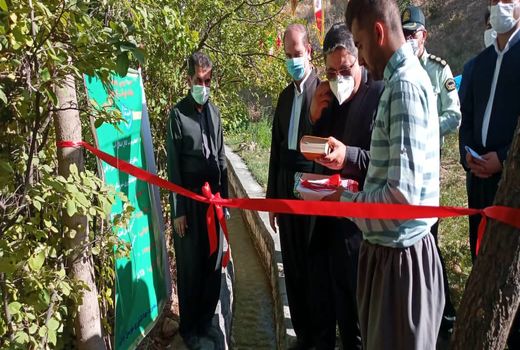 پروژه احداث و مرمت کانال انتقال آب در محدوده  روستاهای گردگ، ده توت و هسیره پان بازان جوانرود به بهره برداری رسید