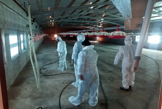 مانور پدافند زیستی برای کنترل آنفلوانزای فوق حاد پرندگان در شهرستان اسکو