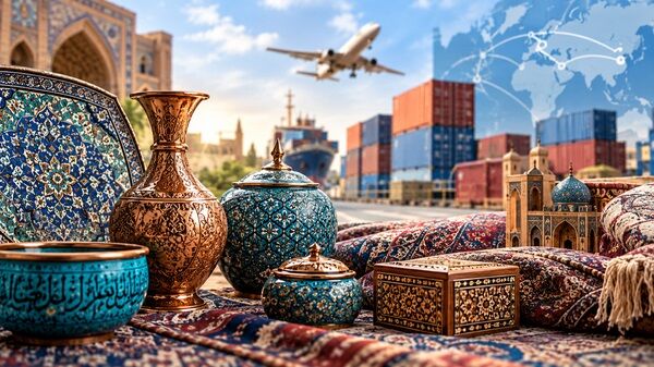 سهم ناچیز از بازار جهانی با ۱۷ شهر و روستای جهانی صنایع‌دستی