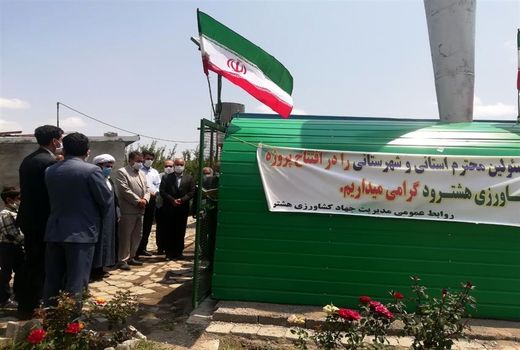 نصب 2 سامانه ضدتگرگ در اراضی کشاورزی شهرستان هشترود