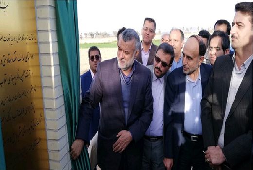 افتتاح پروژه ۸۰۰ هکتاری تجهیز اراضی در طبس 