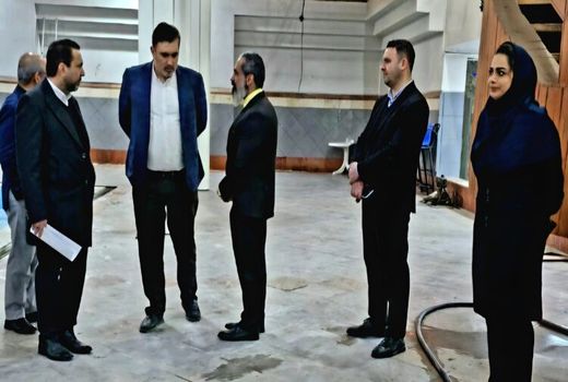 بازدید مدیرعامل موسسه جهاد استقلال از روند بازسازی استخر مجموعه ورزشی زیتون