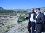 بازدید وزیر جهاد کشاورزی از پروژه سد غدیر در شهرستان فارسان 