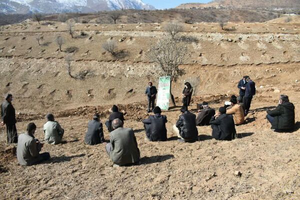 آموزش نکات فنی کشت نهال به بهره برداران روستای ممسنی