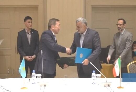 سند همکاری های اقتصادی ایران و قزاقستان امضا شد