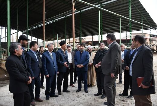 بازدید رئیس سازمان جهاد کشاورزی استان از گاوداری دچار حریق شده در آذرشهر 