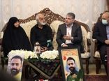 دیدار وزیر جهاد کشاورزی با خانواده شهید امنیت «حسین اجاقی»