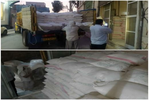 کشف انبار احتکار آرد یارانه دولتی در شهرستان آبیک