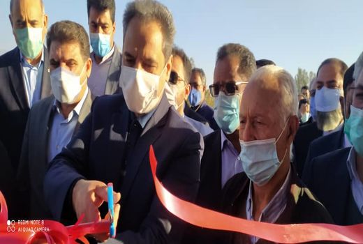 افتتاح پروژه ۱۲۰ هکتاری آبیاری تحت فشار در جیرفت