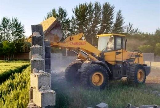 قلع و قمع ۱۷۵۰ فقره ساخت و سازهای غیرمجاز در اراضی کشاورزی