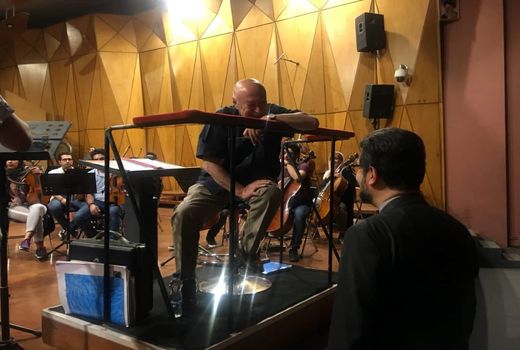 بازدید معاون امور هنری از تمرین ارکستر فرهنگ و هنر 